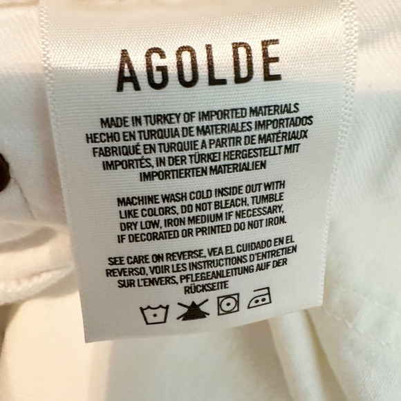 AGOLDE RILEY Crop High Rise Straight Size 30  SLANT - Picture 4 of 13